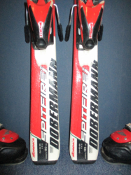 Juniorské lyže TECNO PRO PULSE TEAM 120cm + Lyžiarky 24cm, VÝBORNÝ STAV