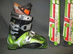 Juniorské lyže ELAN RC RACE 150cm + Lyžiarky 28,5cm, VÝBORNÝ STAV