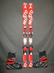 Juniorské lyže ATOMIC REDSTER XT 130cm + Lyžiarky 26,5cm, VÝBORNÝ STAV