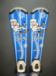Detské lyže TECNO PRO SKITTY 90cm + Lyžiarky 19,5cm, TOP STAV