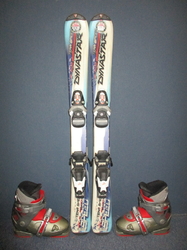 Detské lyže DYNASTAR TEAM SPEED 90cm + Lyžiarky 19cm, VÝBORNÝ STAV