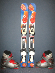 Detské lyže DYNASTAR MY FIRST 80cm + Lyžiarky 18cm, VÝBORNÝ STAV