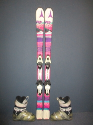 Juniorské lyže ATOMIC VANTAGE 150cm + Lyžiarky 26cm, VÝBORNÝ STAV
