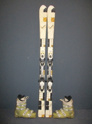 Carvingové lyže DYNAMIC NIGHT ELVE 163cm + Lyžiarky 27cm, SUPER STAV