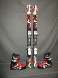 Juniorské lyže BLIZZARD MAGNUM 120cm + Lyžiarky 24,5cm, VÝBORNÝ STAV