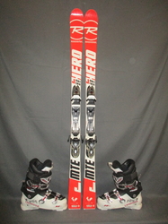 Juniorské lyže ROSSIGNOL HERO MTE 150cm + Lyžiarky 28cm, SUPER STAV
