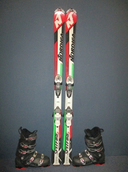 Juniorské lyže NORDICA SPITFIRE 150cm + lyžiarky 28,5cm, VÝBORNÝ STAV