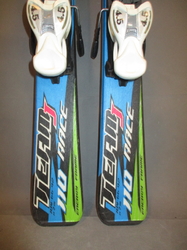 Dětské carvingové lyže NORDICA TEAM RACE 110cm+BOTY 23,5cm, SUPER STAV