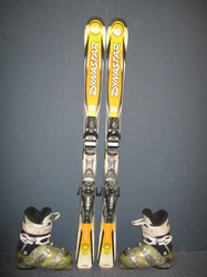 Juniorské lyže DYNASTAR BOOST 132cm + Lyžiarky 25cm, VÝBORNÝ STAV