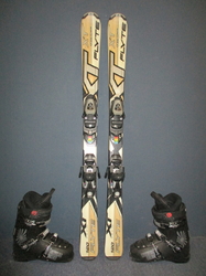 Juniorské lyže TECNO PRO XT FLYTE 120cm + Lyžiarky 24,5cm, VÝBORNÝ STAV