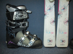 ROSSIGNOL FUN GIRL 130cm + Lyžiarky 24,5cm