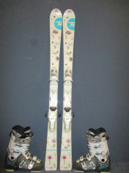 ROSSIGNOL DIVA 130cm + Lyžiarky 25,5cm 