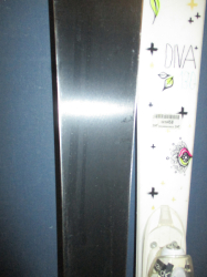 ROSSIGNOL DIVA 130cm + Lyžiarky 24,5cm  