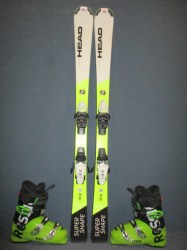 HEAD SUPERSHAPE JRS 140cm + Lyžiarky 27,5cm 
