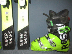 HEAD SUPERSHAPE JRS 140cm + Lyžiarky 27,5cm 