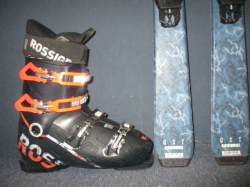 SALOMON QST MAX Jr 140cm + Lyžiarky 27cm