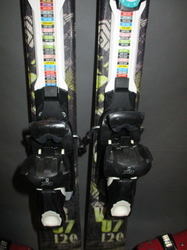 Dětské carvingové lyže DYNAMIC VR 07 120cm+BOTY 24,5cm, VÝBORNÝ STAV