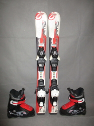 Detské lyže DYNAMIC VR 27 80cm + Lyžiarky 17,5cm, SUPER STAV