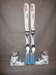 Juniorské lyže HEAD MYA 117cm + Lyžiarky 23,5cm, VÝBORNÝ STAV