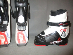 Detské lyže DYNAMIC VR 07 80cm + Lyžiarky 17,5cm, SUPER STAV