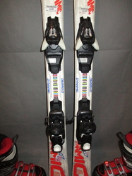 Juniorské lyže DYNAMIC VR 07 120cm + Lyžiarky 24,5cm, SUPER STAV