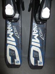 Juniorské lyže DYNAMIC VR 07 120cm + Lyžiarky 24,5cm, SUPER STAV