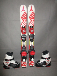 Detské lyže ATOMIC REDSTER XT 80cm + Lyžiarky 17,5cm, SUPER STAV