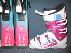 SALOMON THE LUX 110cm + Lyžiarky 21,5cm