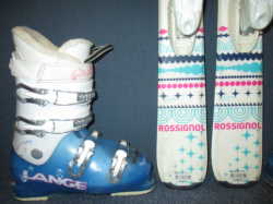 ROSSIGNOL TERRAIN 116cm + Lyžiarky 23,5cm 