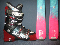SALOMON THE LUX 150cm + Lyžiarky 27cm, VÝBORNÝ STAV