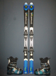 DYNASTAR TEAM PRO 145cm + Lyžiarky 27cm, VÝBORNÝ STAV - kopie