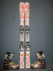 ROSSIGNOL FUN GIRL 140cm + Lyžiarky 27cm