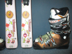 ROSSIGNOL FUN GIRL 140cm + Lyžiarky 27cm