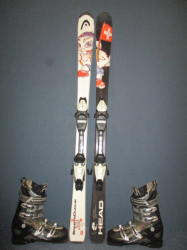 HEAD SPARTA CUCHE 137cm + Lyžiarky 27cm