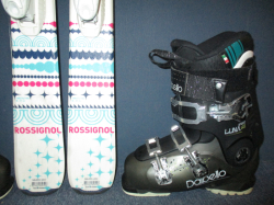 ROSSIGNOL TERRAIN 128cm + Lyžiarky 24,5cm 