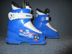 Detské lyžiarky SALOMON TEAM 1 stielka 16cm, SUPER STAV