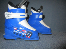 Detské lyžiarky SALOMON TEAM 1 stielka 16cm, TOP STAV