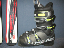 Juniorské lyže TECNO PRO XT TEAM 130cm + Lyžiarky 25,5cm, TOP STAV