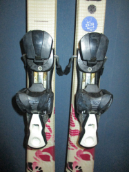 Juniorské lyže SALOMON JADE Jr 130cm + Lyžiarky 24,5cm, VÝBORNÝ STAV