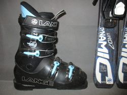 Juniorské lyže DYNAMIC VR 07 120cm + Lyžiarky 24,5cm, VÝBORNÝ STAV