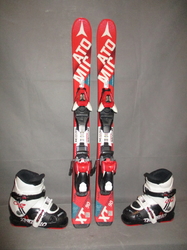 Detské lyže ATOMIC REDSTER XT 90cm + Lyžiarky 19,5cm, SUPER STAV