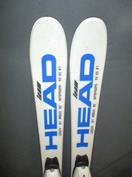 Detské lyže HEAD SUPERSHAPE 107cm + Lyžiarky 23cm, VÝBORNÝ STAV