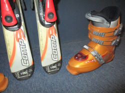 ROSSIGNOL COMP 100cm + Lyžiarky 21cm