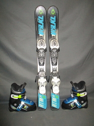 Detské lyže VÖLKL RTM 80cm + Lyžiarky 17,5cm, VÝBORNÝ STAV