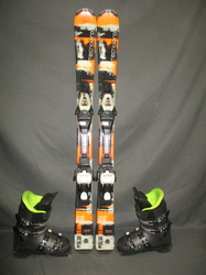 Detské lyže TECNO PRO PULSE 110cm + Lyžiarky 21,5cm, VÝBORNÝ STAV