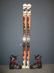 Juniorské lyže ROSSIGNOL RADICAL WC GS 165cm + Lyžiarky 26,5cm, VÝBORNÝ STAV