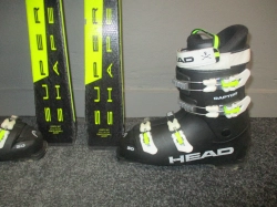 HEAD SUPERSHAPE TEAM 160cm + Lyžáky 27,5cm