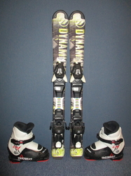Detské lyže DYNAMIC VR 07 80cm + Lyžiarky 18,5cm, VÝBORNÝ STAV