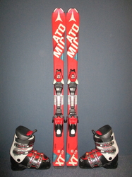 Juniorské lyže ATOMIC REDSTER XT 120cm + Lyžiarky 24,5cm, SUPER STAV
