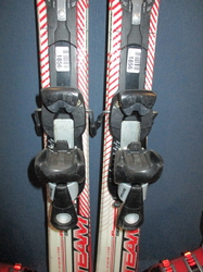 Juniorské lyže TECNO XT TEAM 120cm + Lyžiarky 24,5cm, VÝBORNÝ STAV